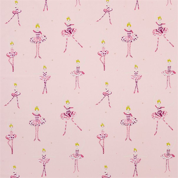 Polly Pirouette Fuchsia Candy Floss Lemon and Neutral Fabric by Harlequin