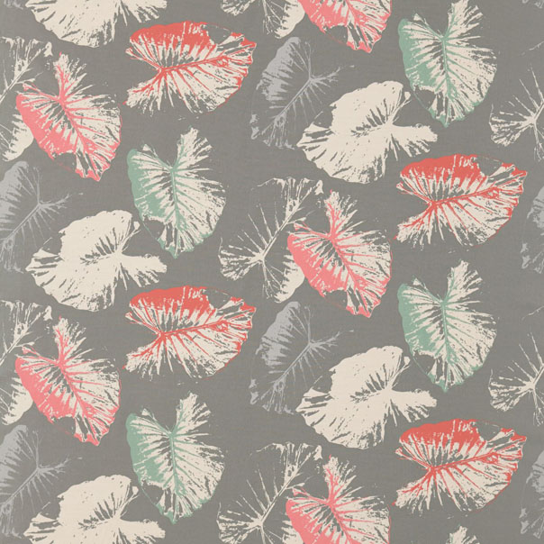 Palmetto Coral/Mint Fabric by Harlequin