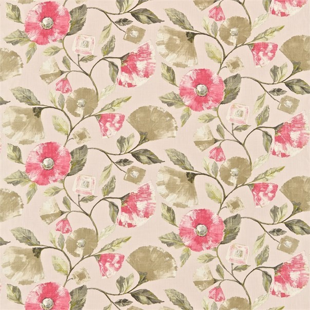 Lisanne Blush/Linen Fabric by Harlequin