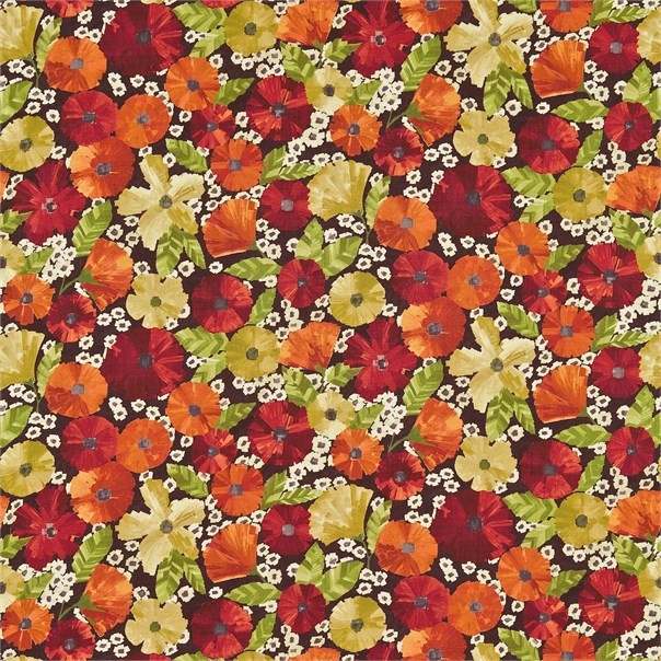 Hermosa Amber/Spice Fabric by Harlequin