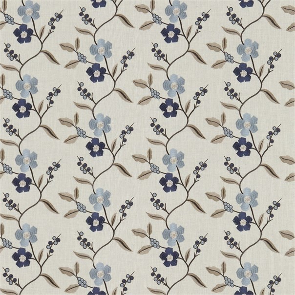 Ophelia Neutral Seaspray and Indigo Fabric by Harlequin