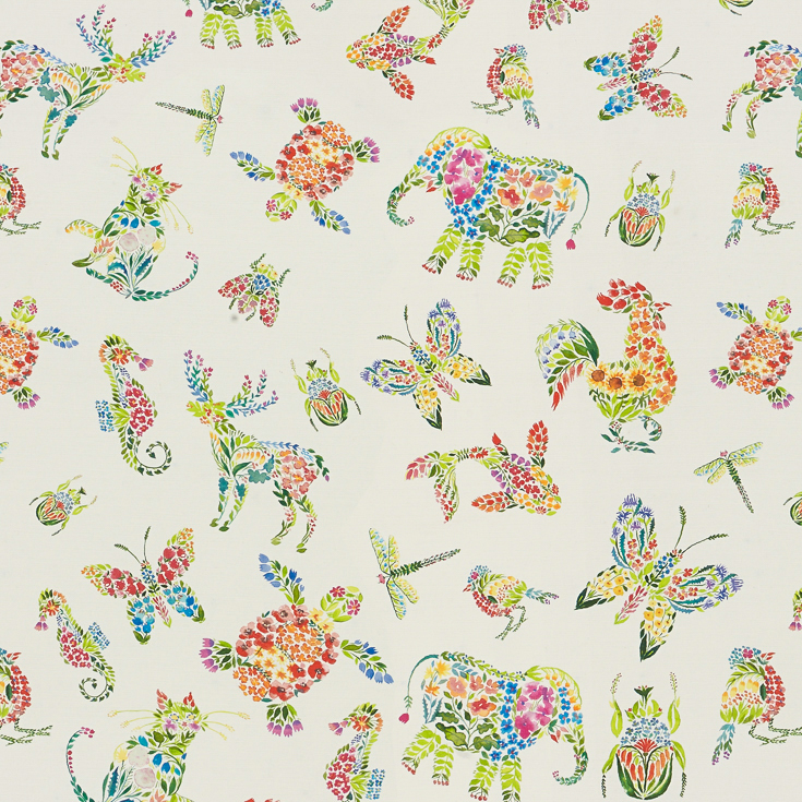 Noah Rainbow Fabric by Fibre Naturelle