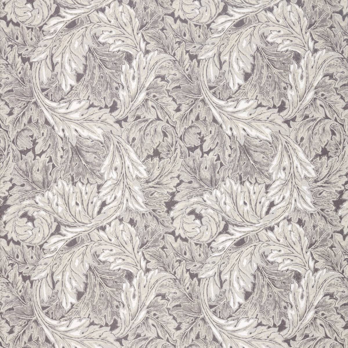 Pure Acanthus Weave Inky Grey Fabric by William Morris & Co.