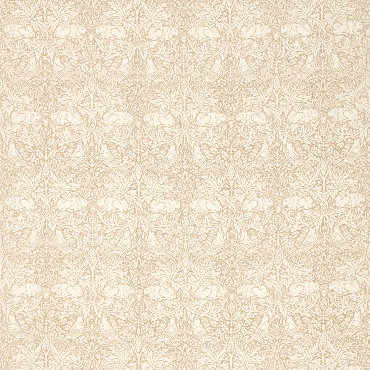 Pure Brer Rabbit Print Flax Fabric by William Morris & Co. - Britannia Rose