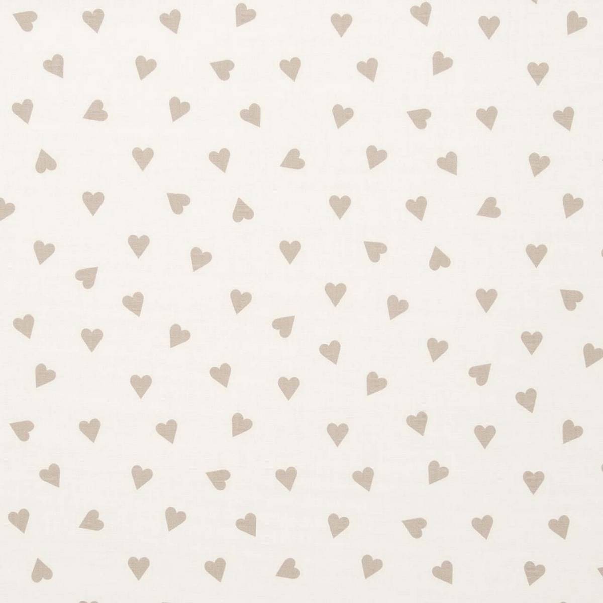 Hearts Taupe Fabric by Studio G