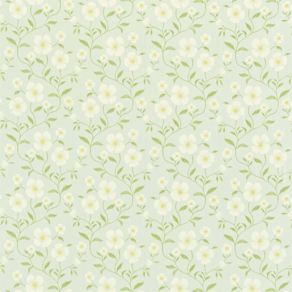 Sabine Duck Egg/Cream Fabric by Sanderson