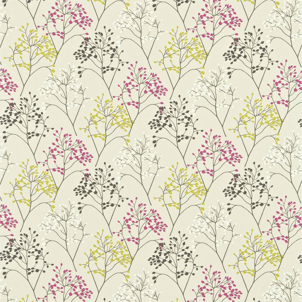 Pippin Magenta/Citrus Fabric by Sanderson