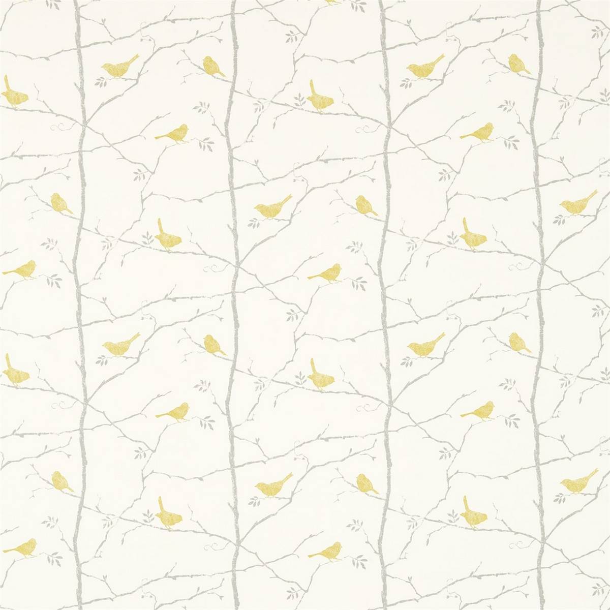 Dawn Chorus Linden/Slate Fabric by Sanderson