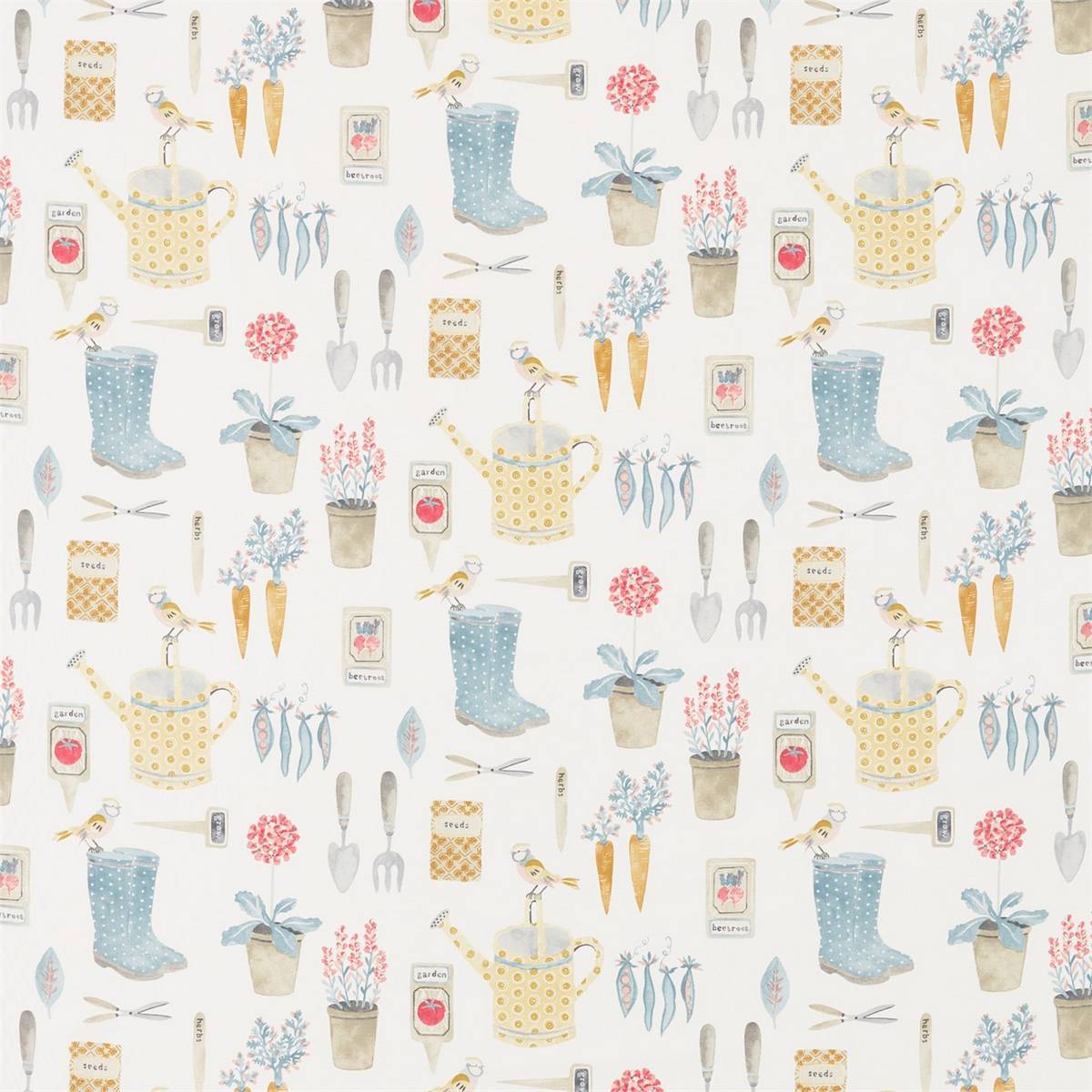 The Gardener Dijon Fabric by Sanderson