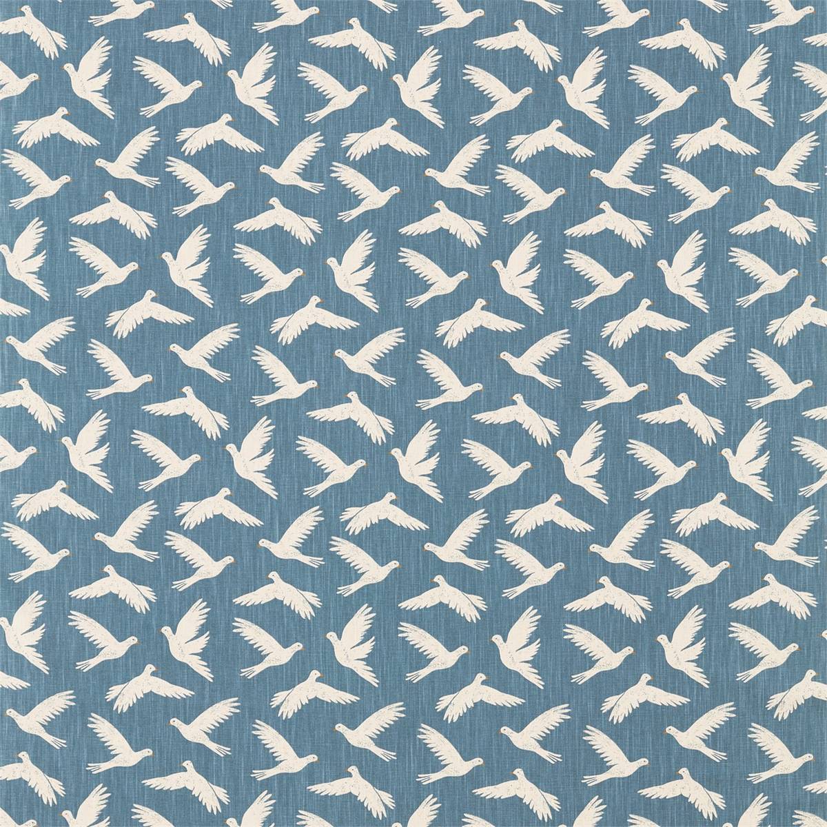 Paper Doves Denim Fabric by Sanderson