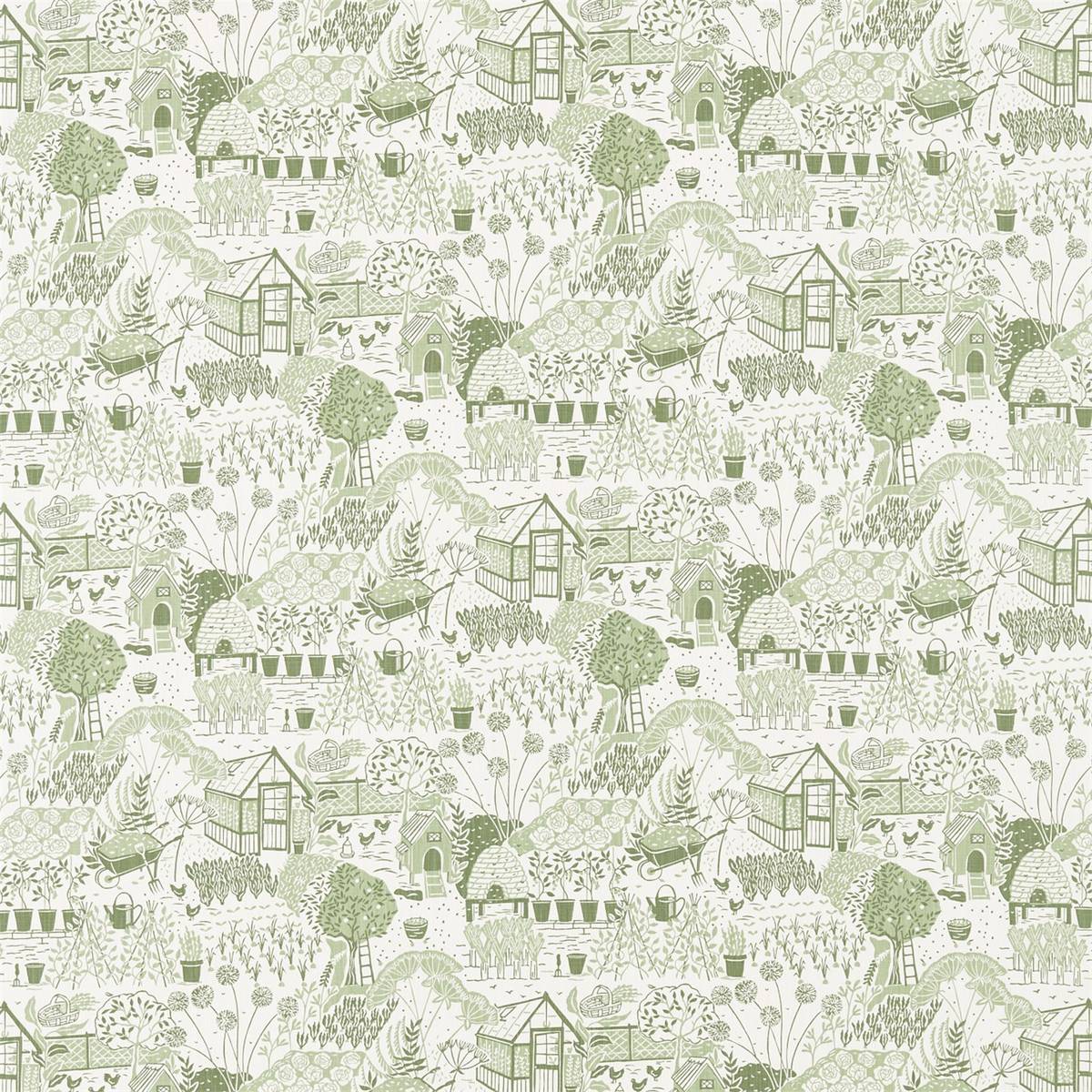 The Allotment Fennel Fabric by Sanderson