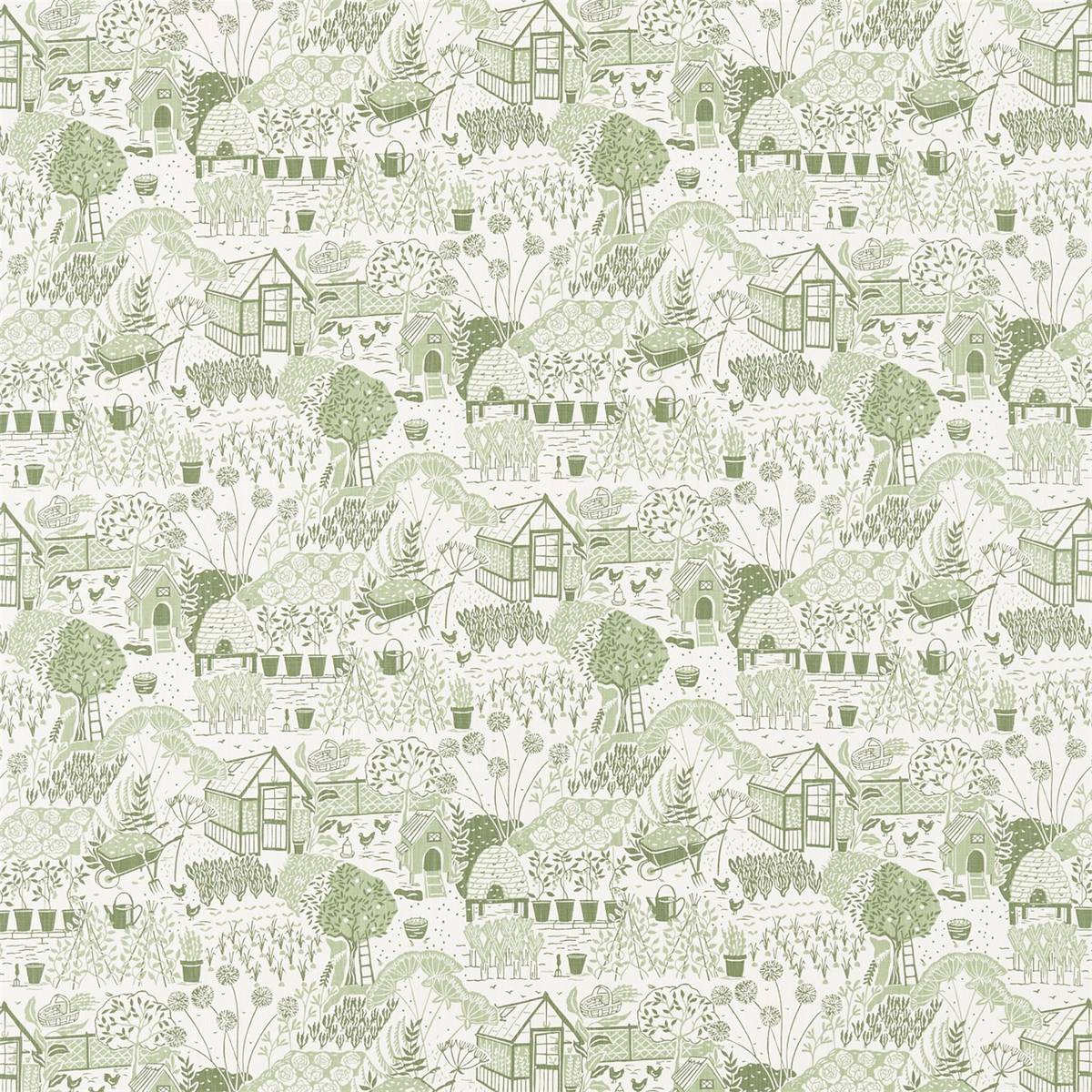 The Allotment Fennel By Sanderson Made To Measure Curtains