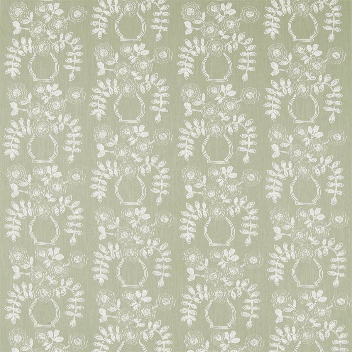 Flower Pot Fennel Fabric by Sanderson