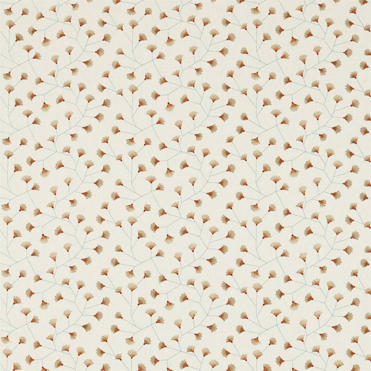 Gingko Trail Brick Fabric by Sanderson