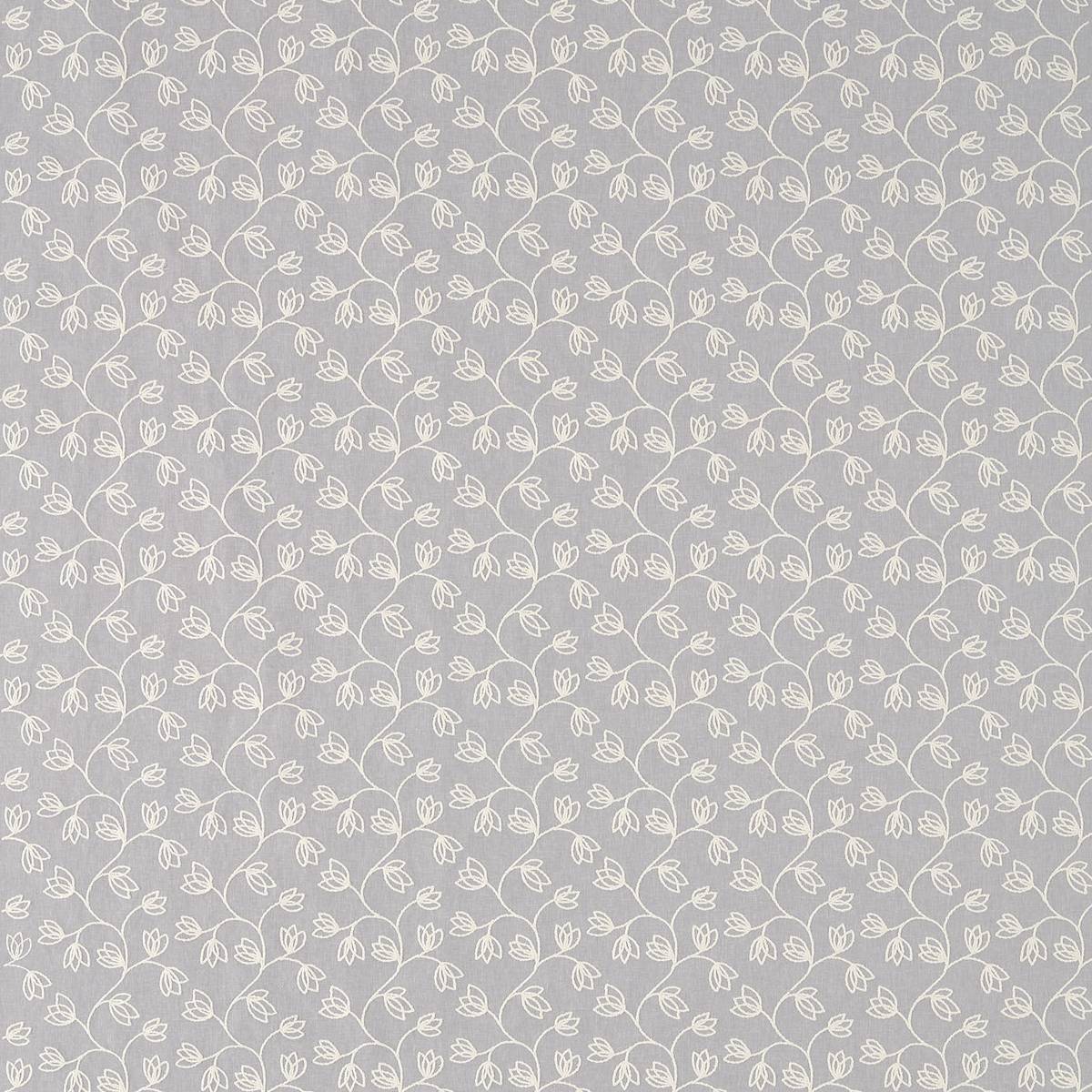 Ingleton Trail Silver Fabric by Sanderson