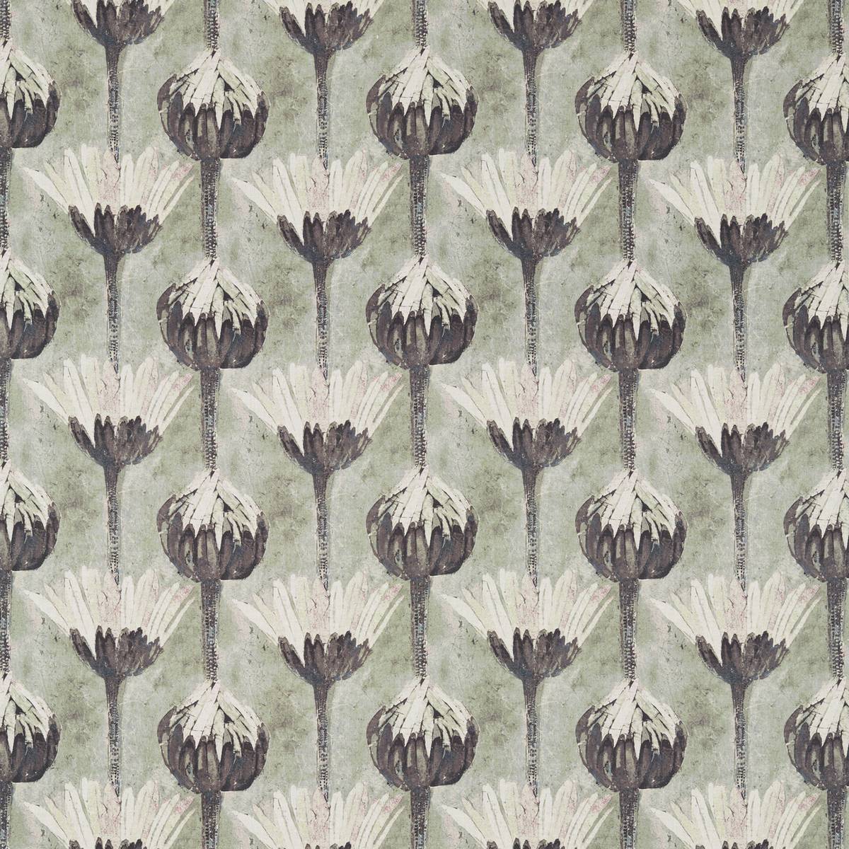 Marketa Green Stone Fabric by Zoffany