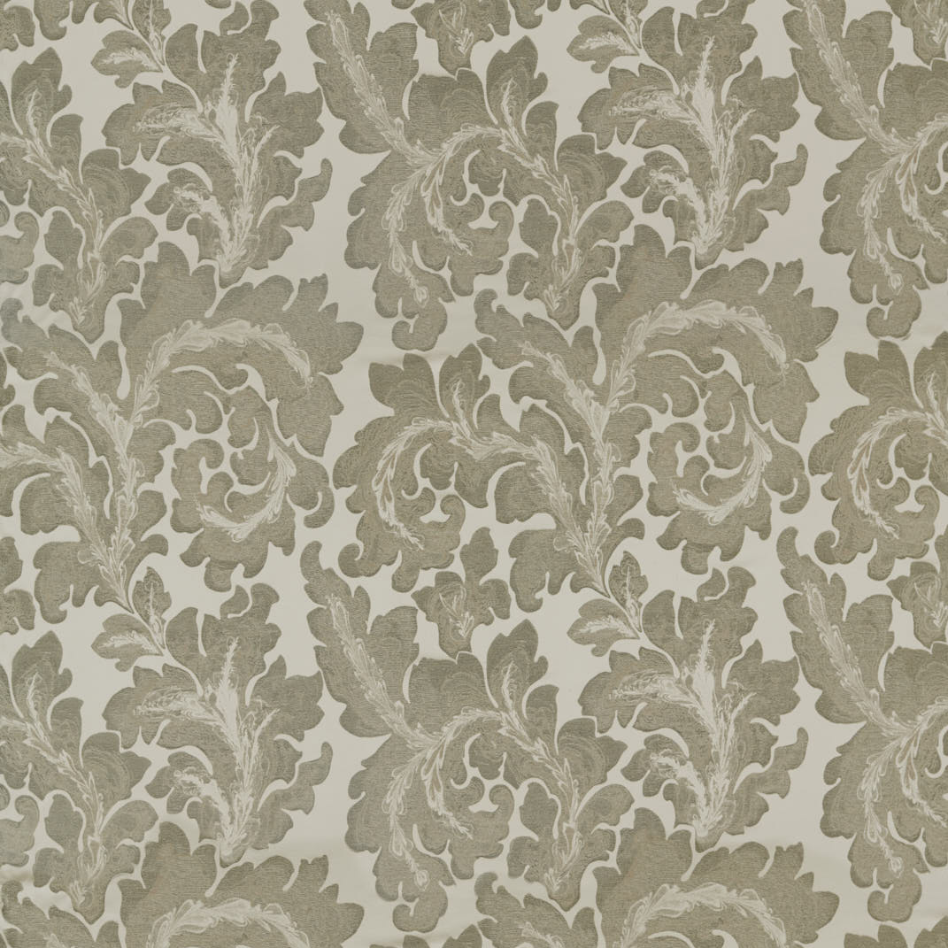 Acantha Silk Grey Pearl Fabric by Zoffany