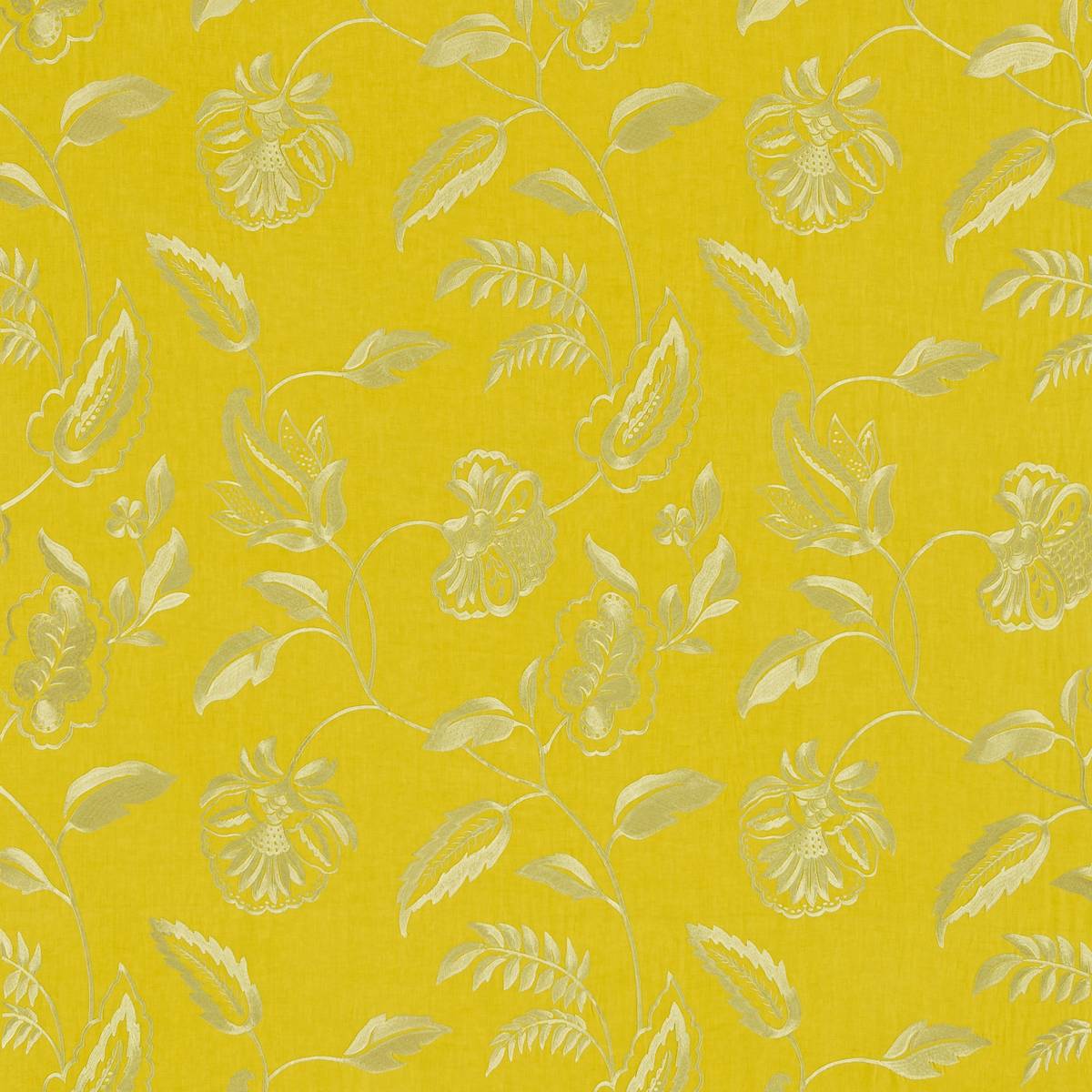 Elina Mustard/Silver Fabric by Zoffany