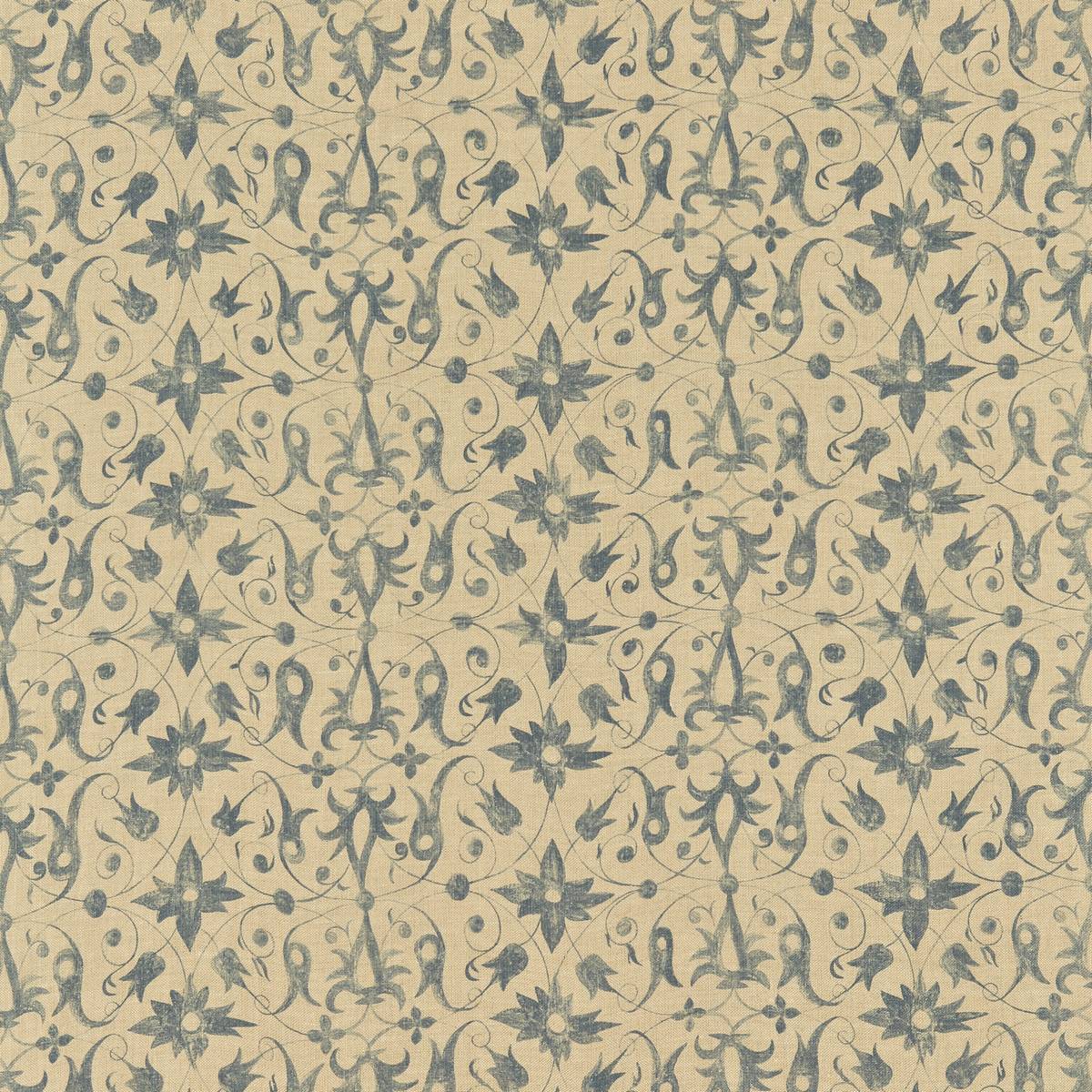 Saffron Walden Etruscan Blue Fabric by Zoffany