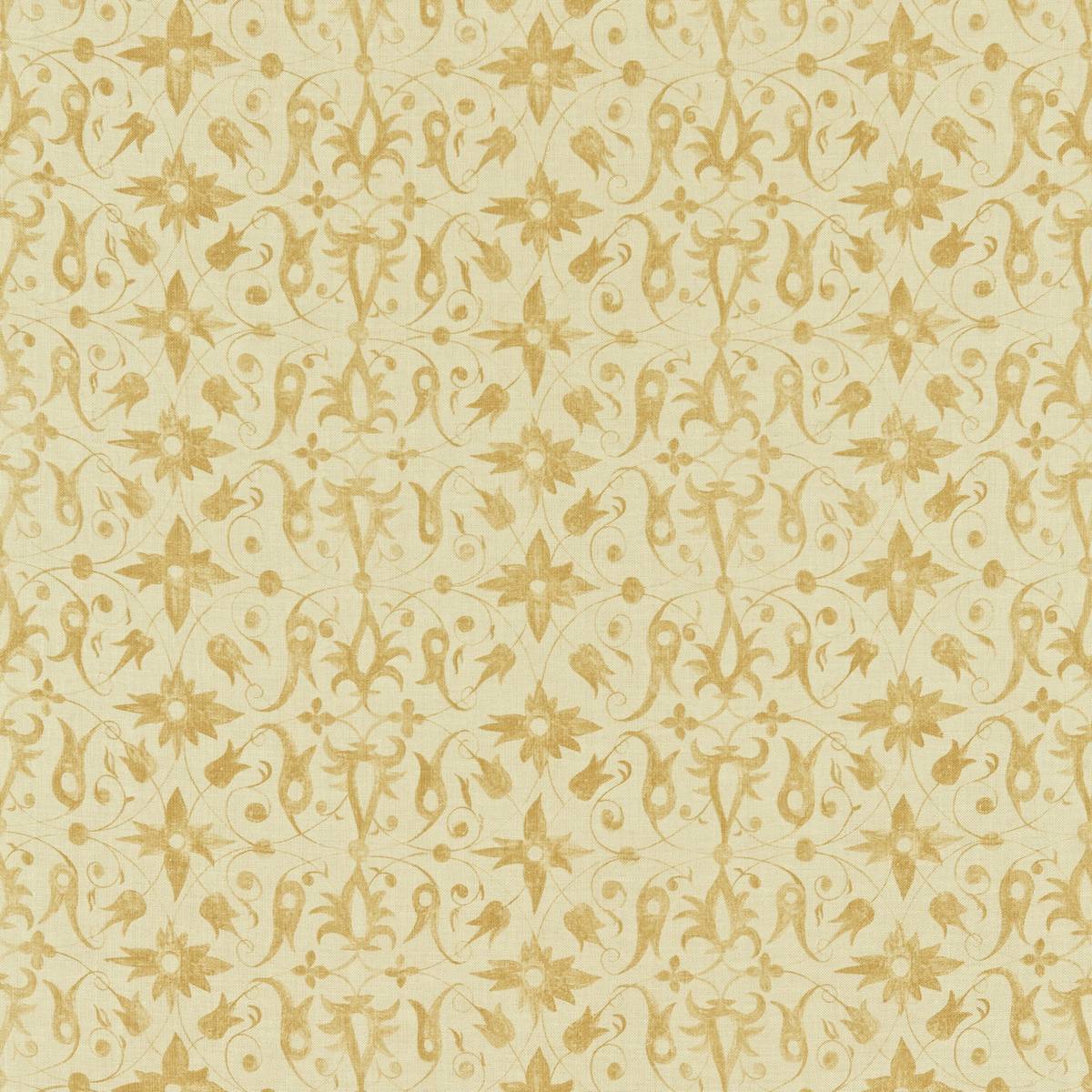 Saffron Walden Gold Fabric by Zoffany