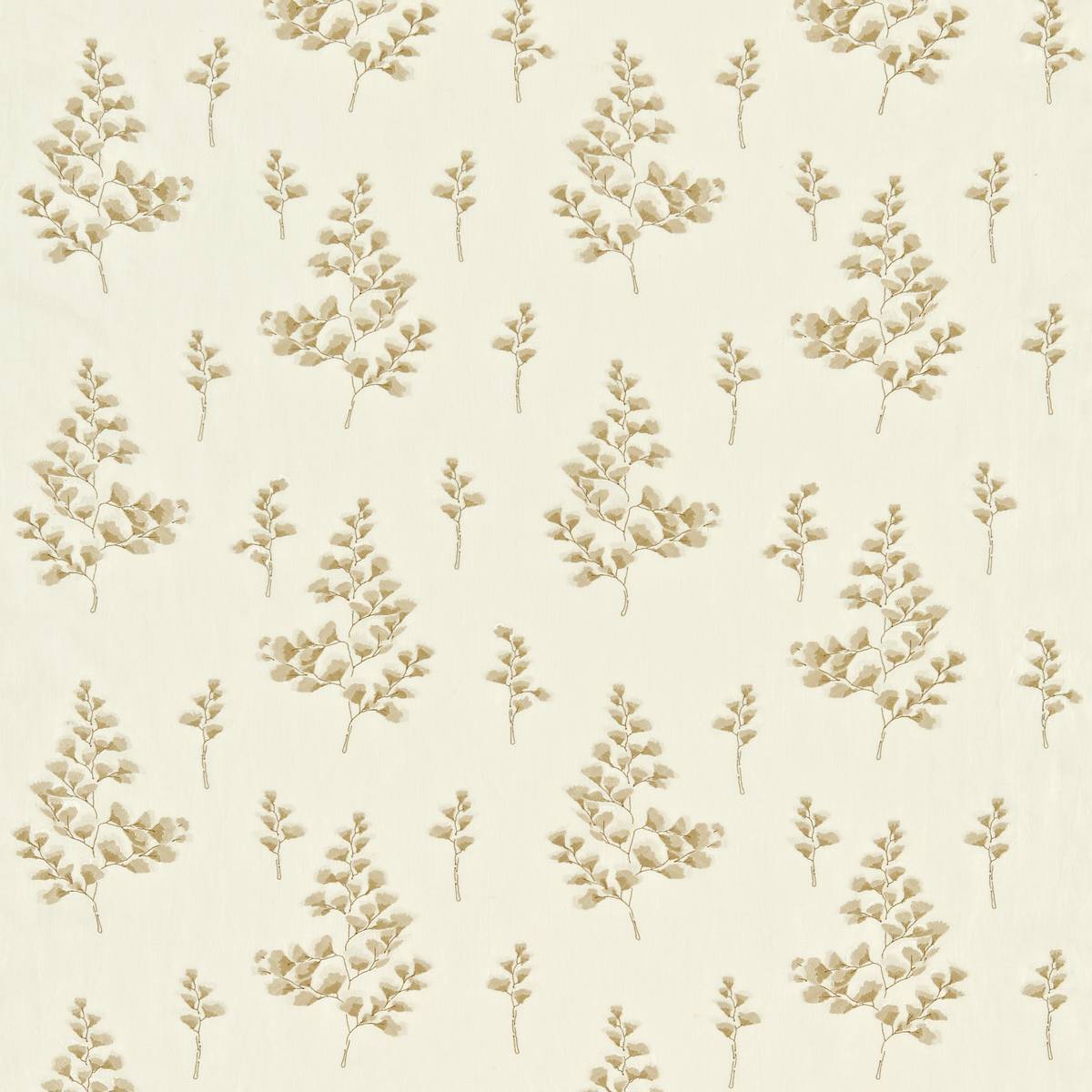 Gingko Fern Linen Fabric by Zoffany