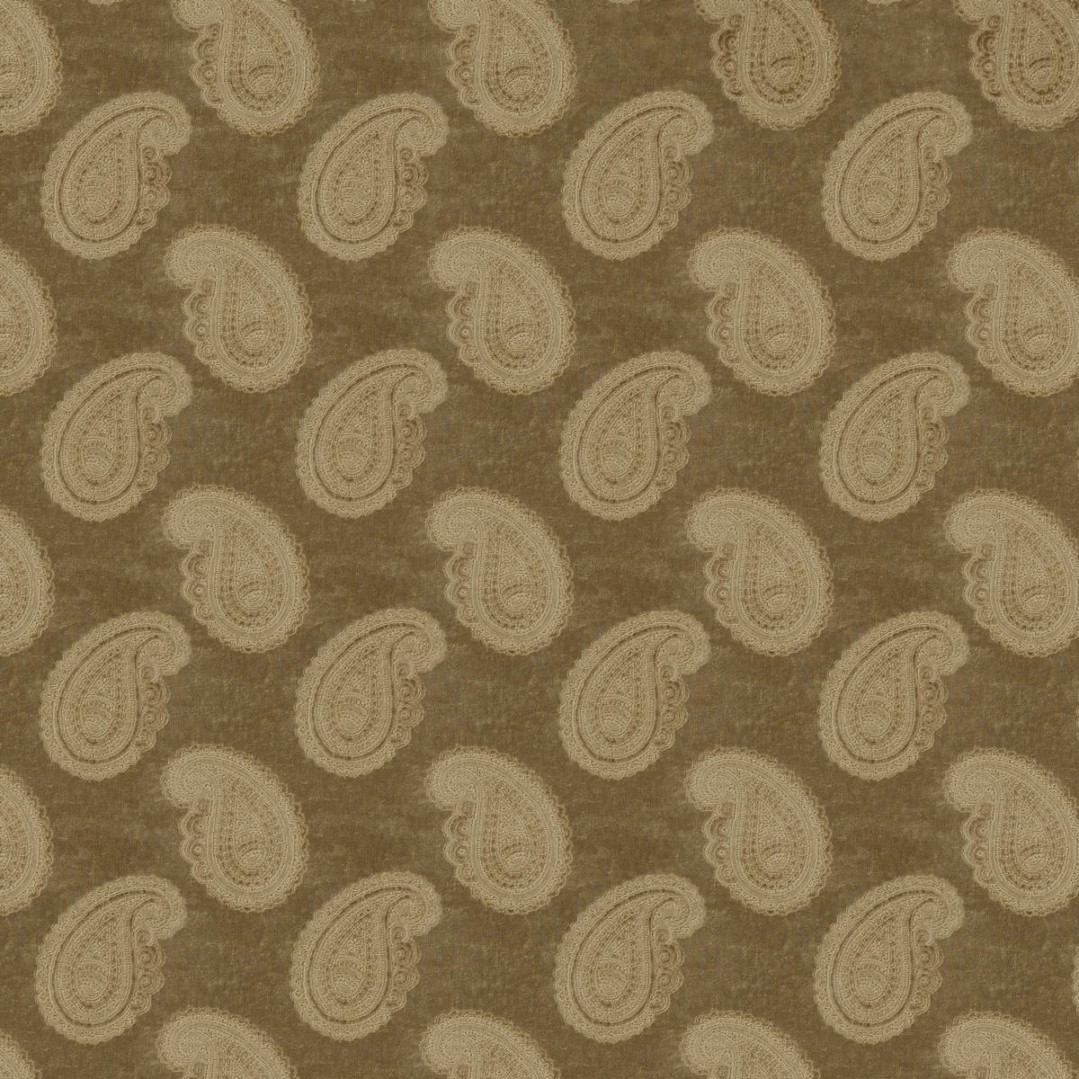 Orissa Velvet Old Gold Fabric by Zoffany