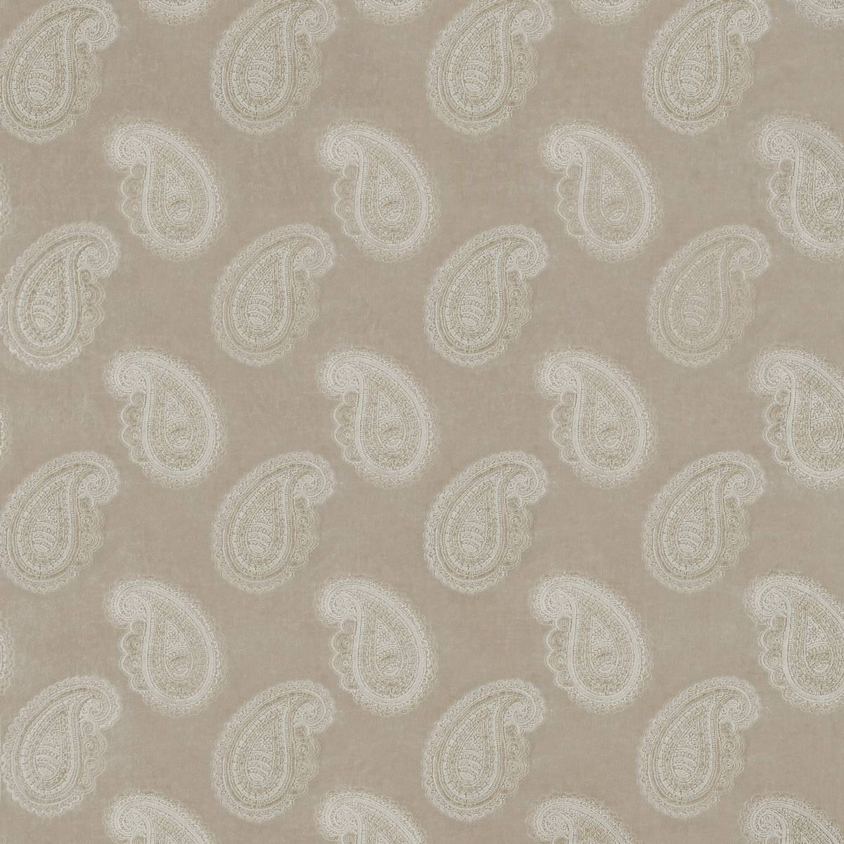 Orissa Velvet Pale Linen Fabric by Zoffany