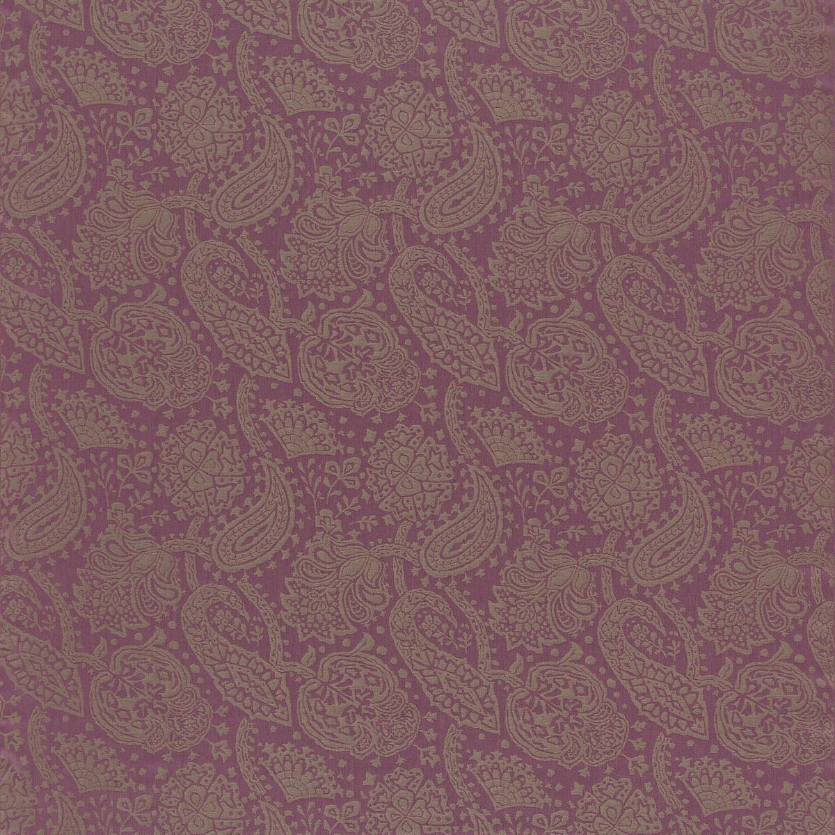 Paisley Aubergine Fabric by Zoffany