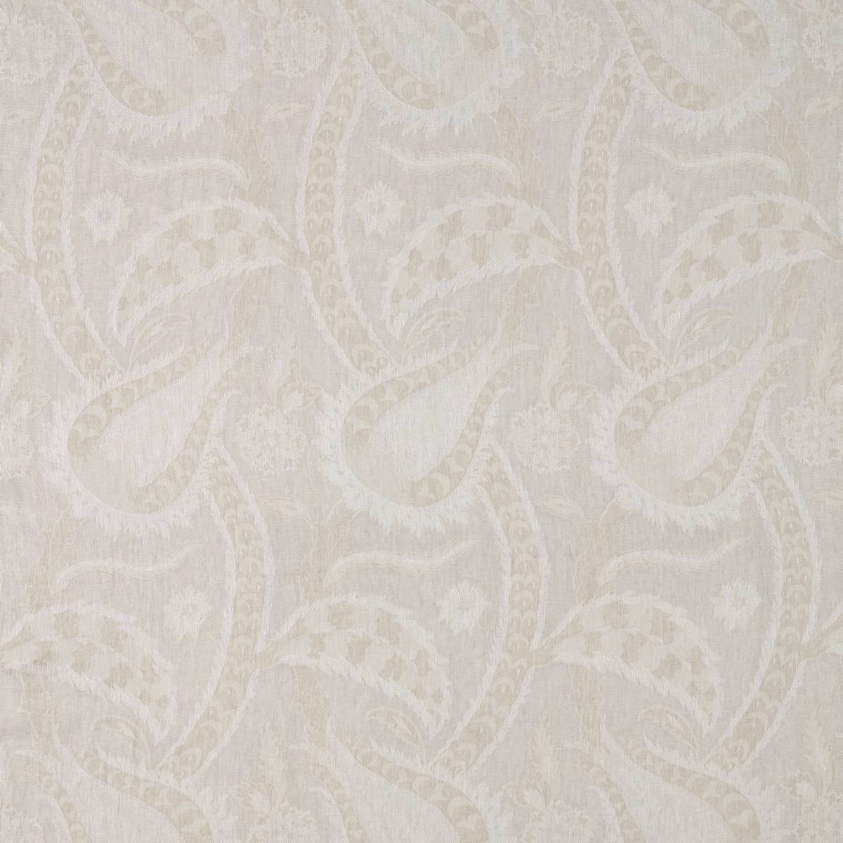 Oberon White Opal Fabric by Zoffany