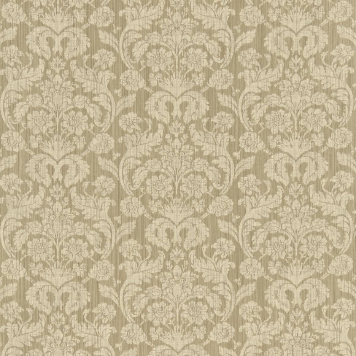 Damask Rose Linen Fabric by Zoffany