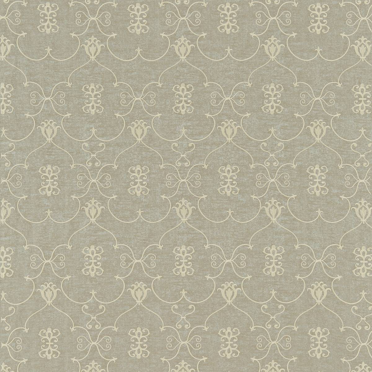 Rococo Mirror Silver Fabric by Zoffany