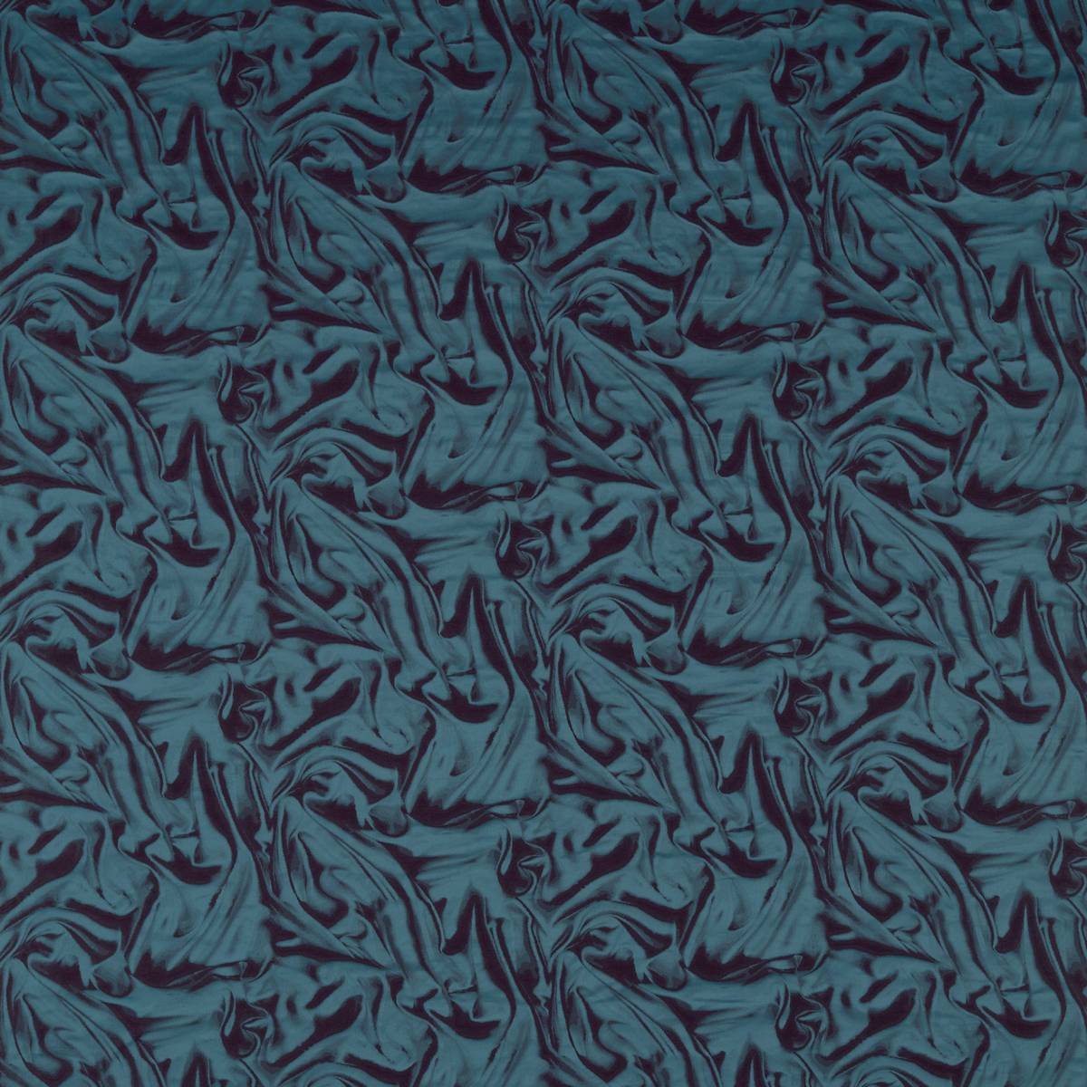 Rouche Prussian Blue Fabric by Zoffany