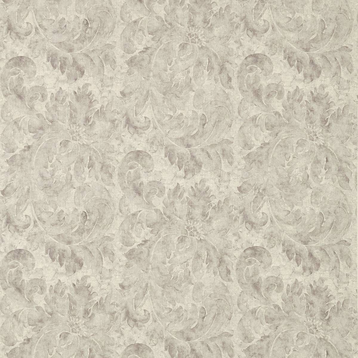 Pietra Damask Platinum Fabric by Zoffany