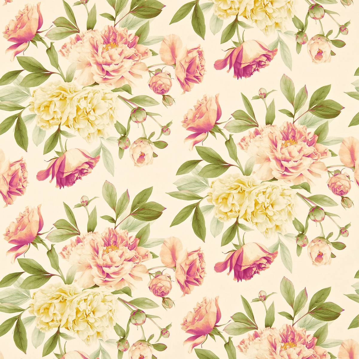 Phoebe Coral Fabric by Zoffany