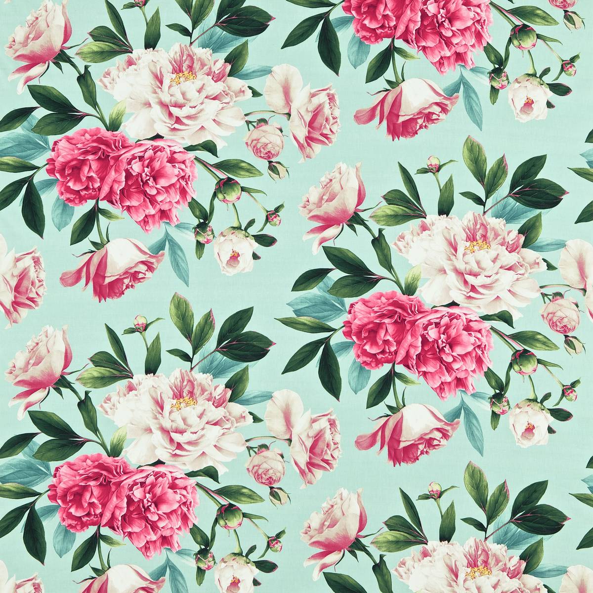 Phoebe Sky/Pink Fabric by Zoffany