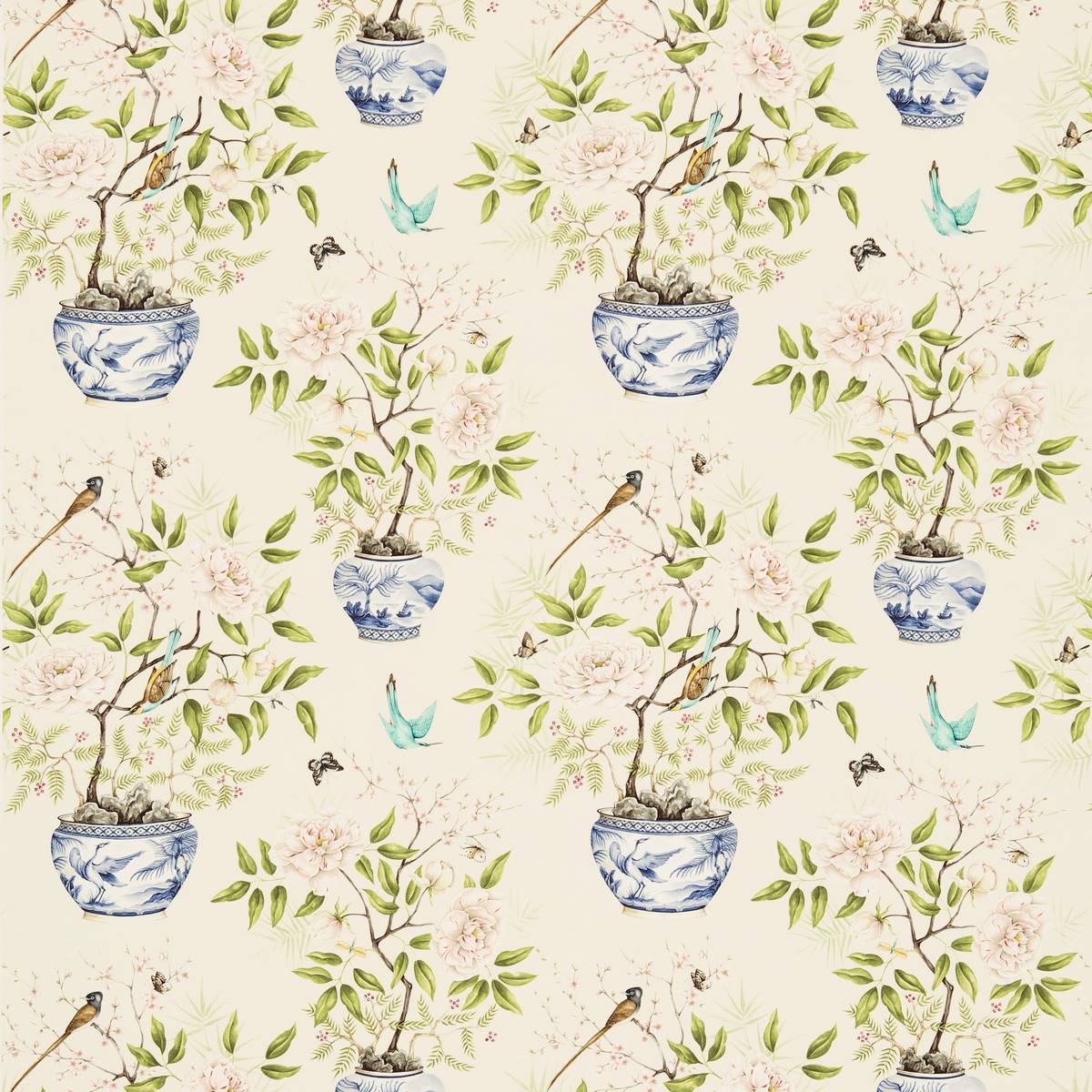 Romey's Garden Blossom Fabric by Zoffany