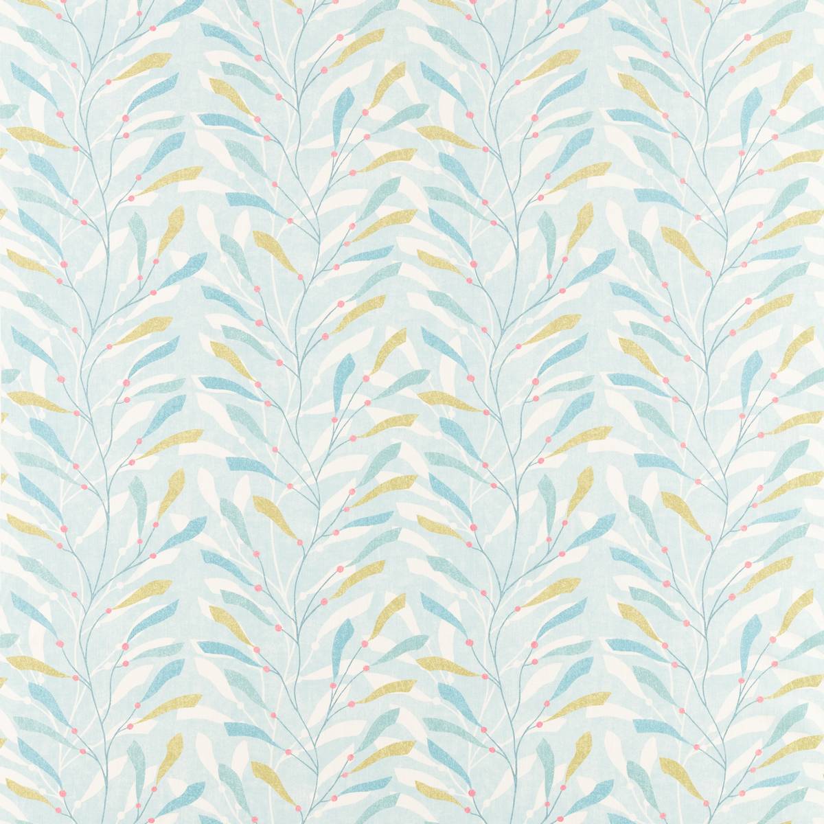 Sea Kelp Aqua/Lichen Fabric by Sanderson