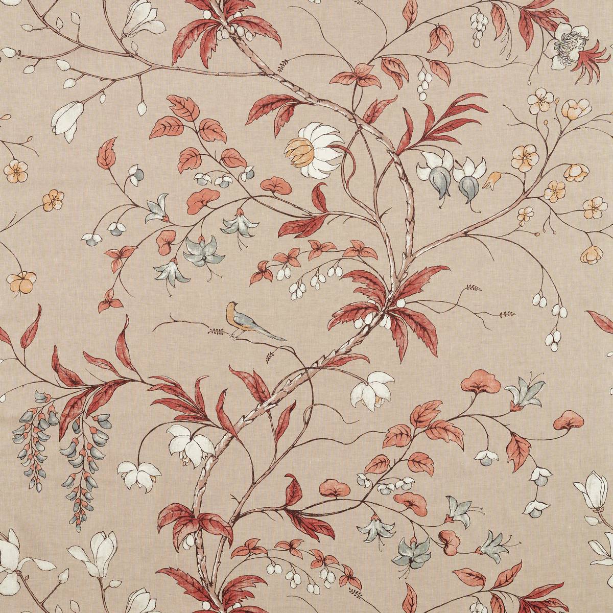 Chambalon Trail Sunstone/Linen Fabric by Zoffany