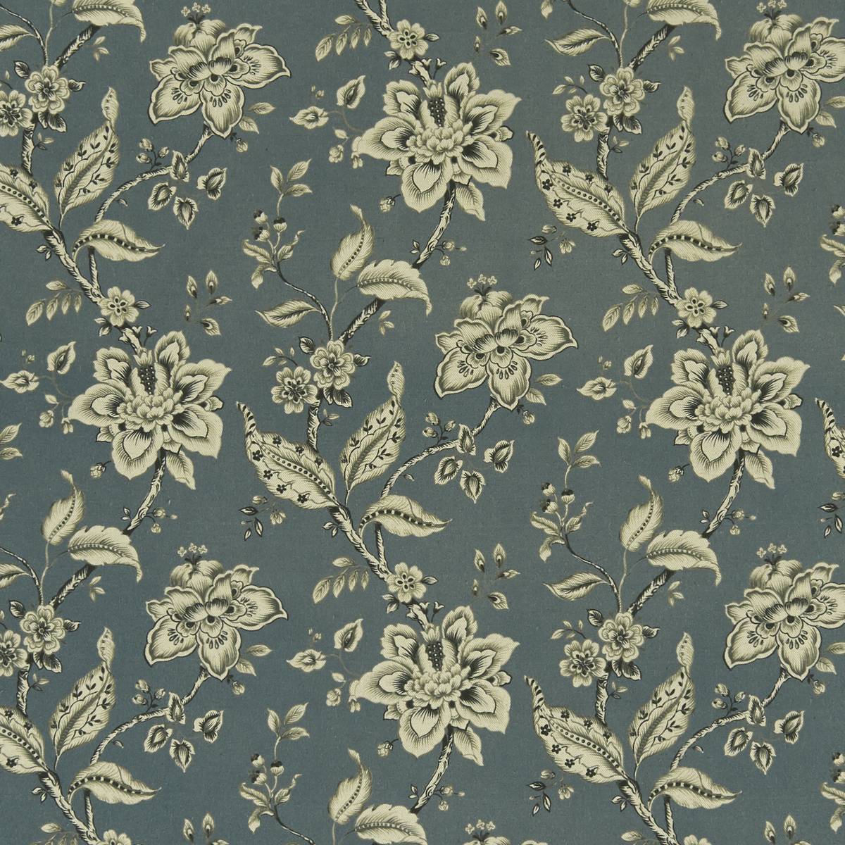 Palampore Denim Fabric by Clarke & Clarke