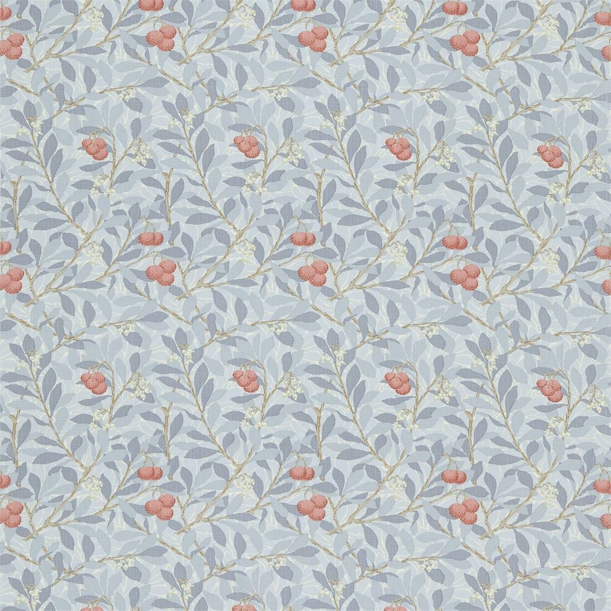 Arbutus Blue/Multi Fabric by William Morris & Co.