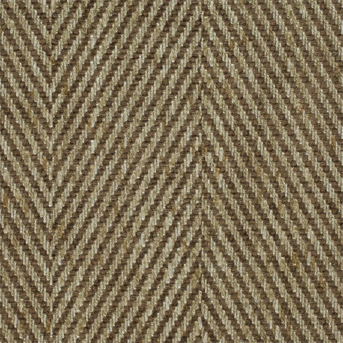 Carron Coffee Fabric by Sanderson