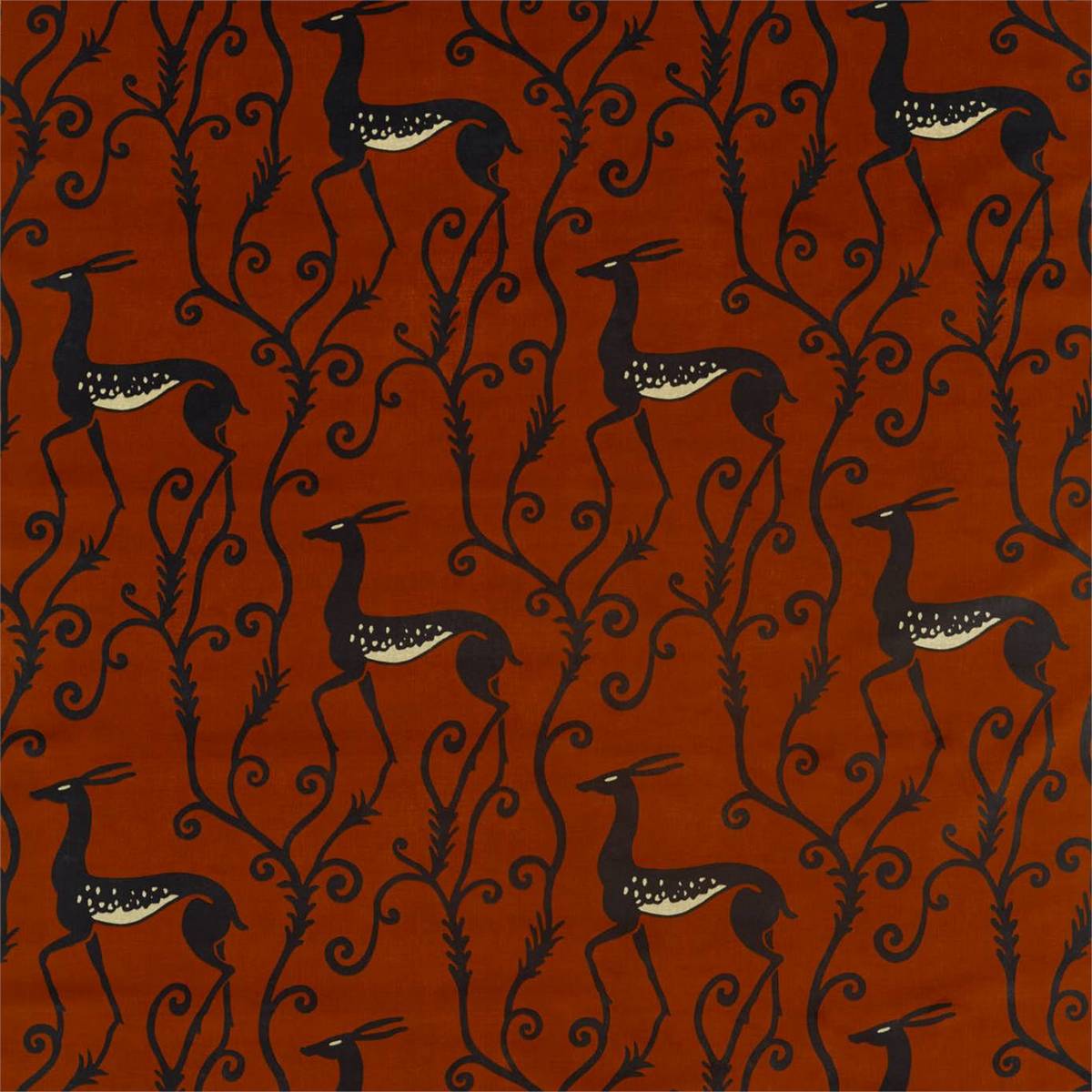 Deco Deer Velvet Sahara Fabric by Zoffany