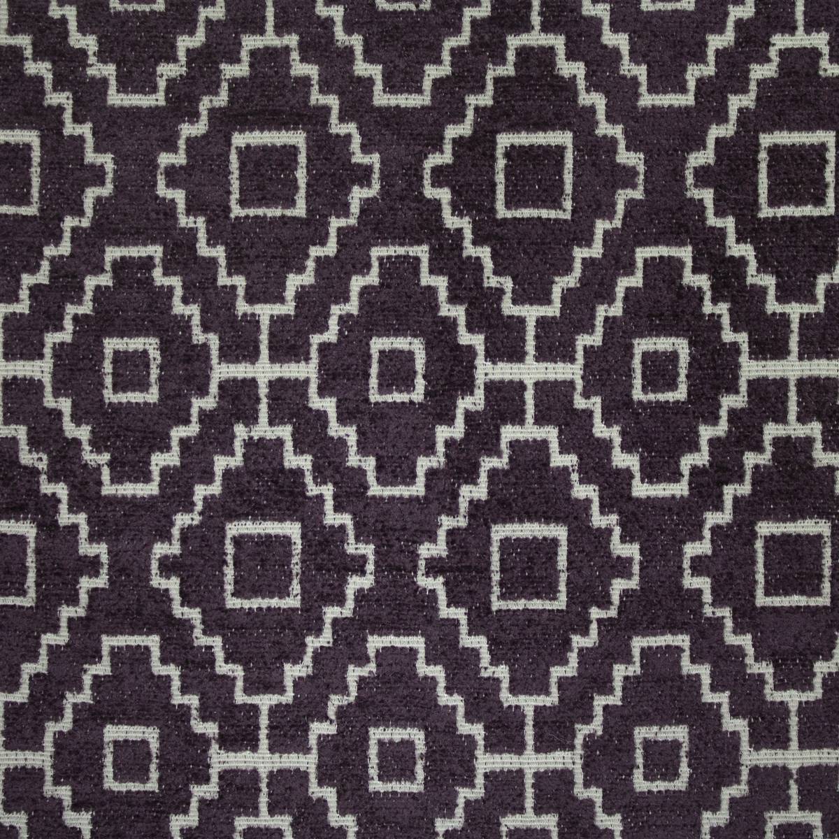 Kenza Aubergine Fabric by Ashley Wilde