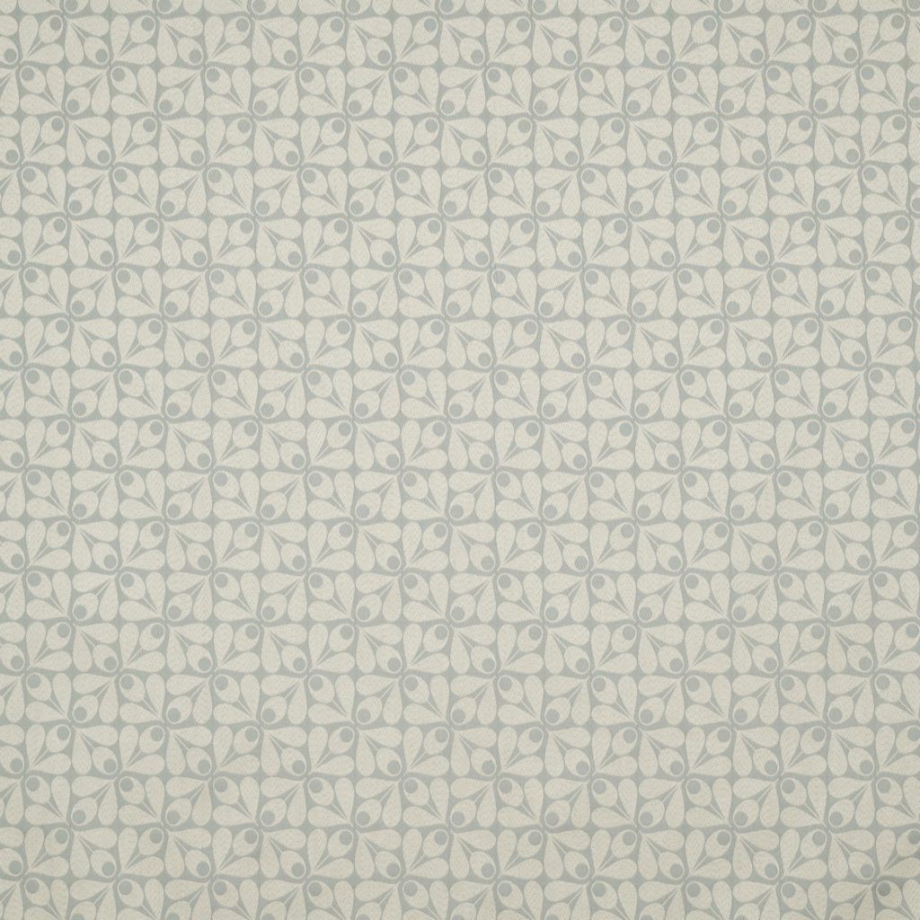 Woven Acorn Cup Mid Powder Blue Fabric by Orla Kiely