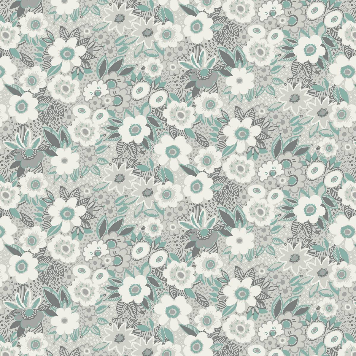 Jungle Gardenia Grace Fabric by Blendworth