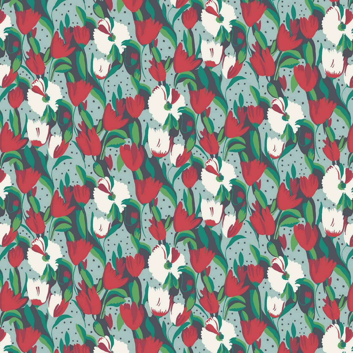 Tulip Reign Persephone Fabric by Blendworth