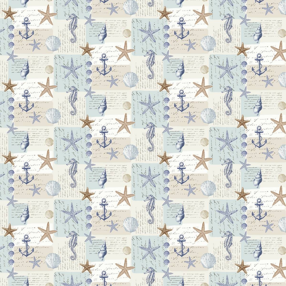 Ocean Blue Fabric by Fryetts