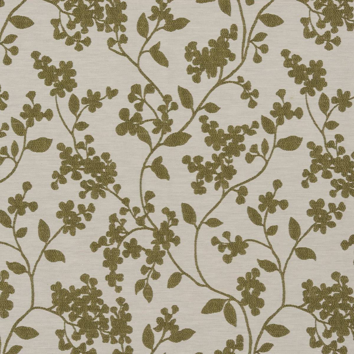 Sakura Olive Fabric by Porter & Stone