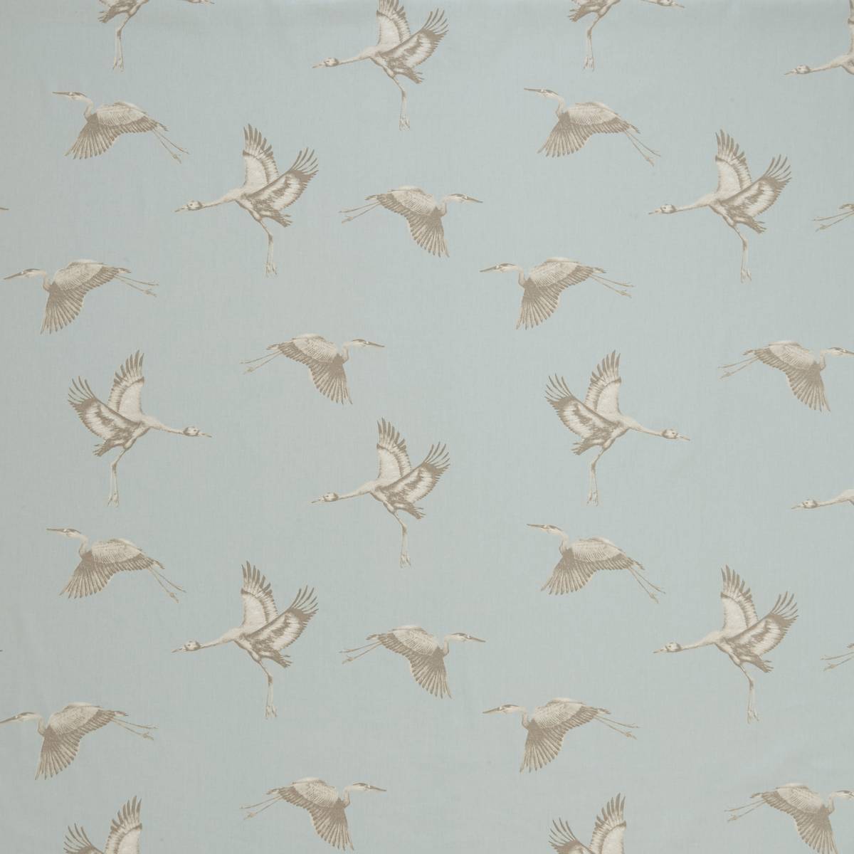 Cranes Duckegg Fabric by iLiv