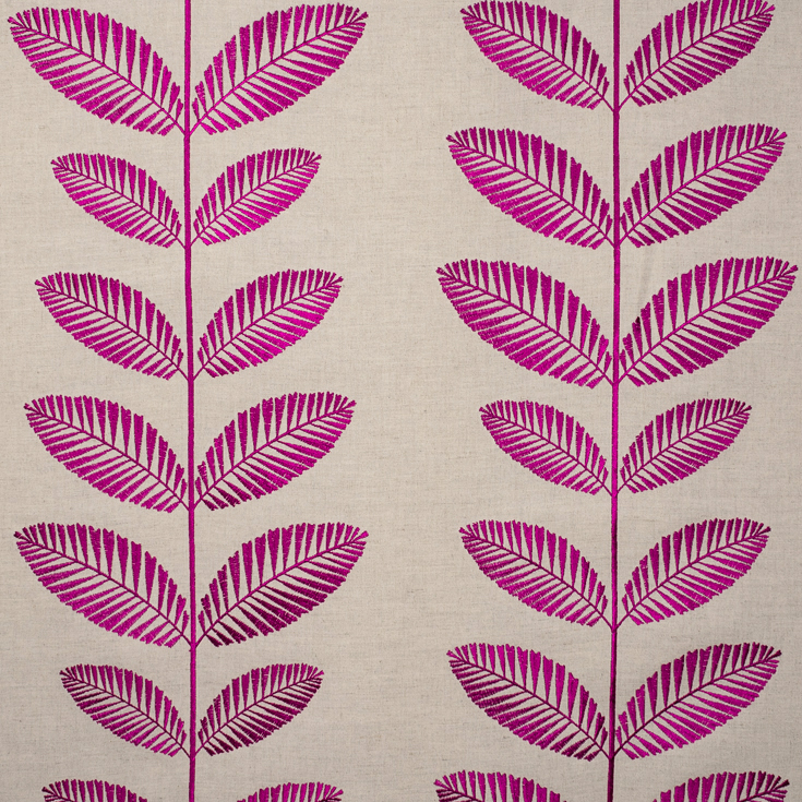 Kew Hot Flamingo Fabric by Fibre Naturelle